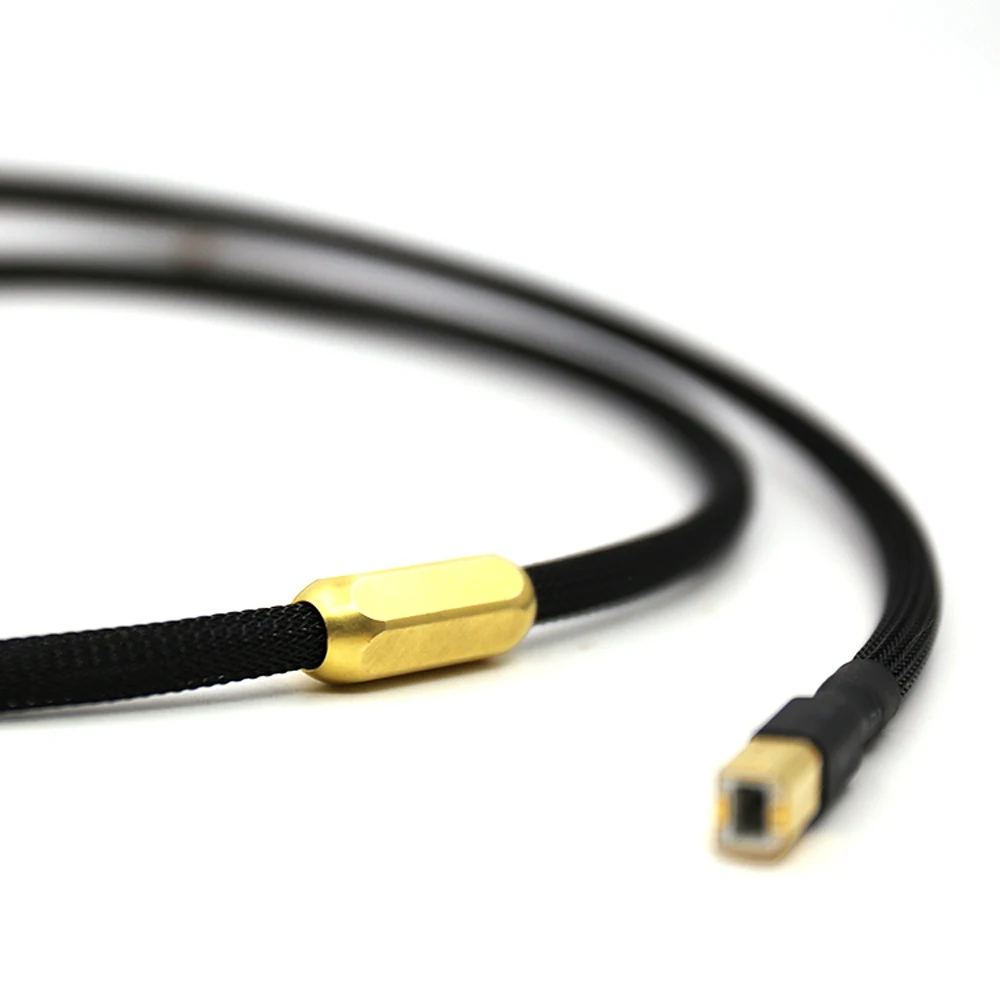 Hifi 5N OCC Чистый медный ЦАП USB 2,0 type A to type B Hifi кабель для передачи данных, ЦАП USB кабель
