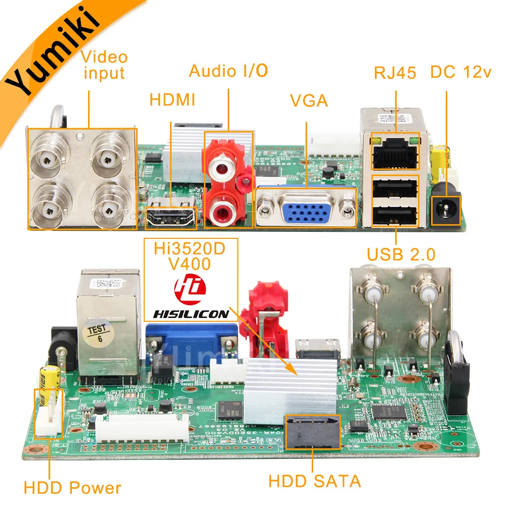 Плата AHD DVR 6 в 1 265 + 16 каналов/8 каналов/4 канала для камер 5 Мп 4 МП 1080P 720P сохраняет