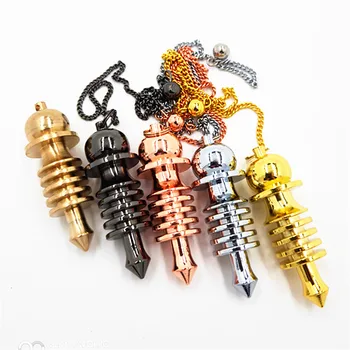 

Copper pendant male Dowsing Healing Pyramid spiritual Reiki pendulums for dowsing Charms Chakra Amulet Chrome gold rose gold