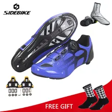 Sidebike/Обувь для велоспорта; дышащая обувь для велосипеда с самоблокирующимся верхом; Ультралегкие спортивные кроссовки для гонок; Zapatos Ciclismo; для мужчин и женщин