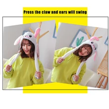1 Pcs Cartoon Rabbit Cotton Hats Pikachu Pattern Hats Multi-color Cute Outdoor Sportwear Accessories D