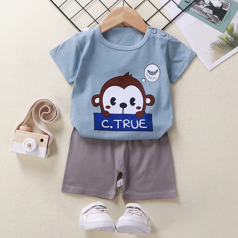 clothing sets black	 Children's Summer Suit Clothes Cotton New Baby Short Sleeve Shorts Clothing Boys' Clothes 2021 Girls' Baby Summer Casual Set dad and baby clothing sets	 Clothing Sets