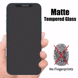 No Fingerprint Screen Protector for iPhone 7 8 6 6S Plus XR XS X 5 5S SE Tempered Glass for iPhone 11 12 Pro Max 12 Mini Glass