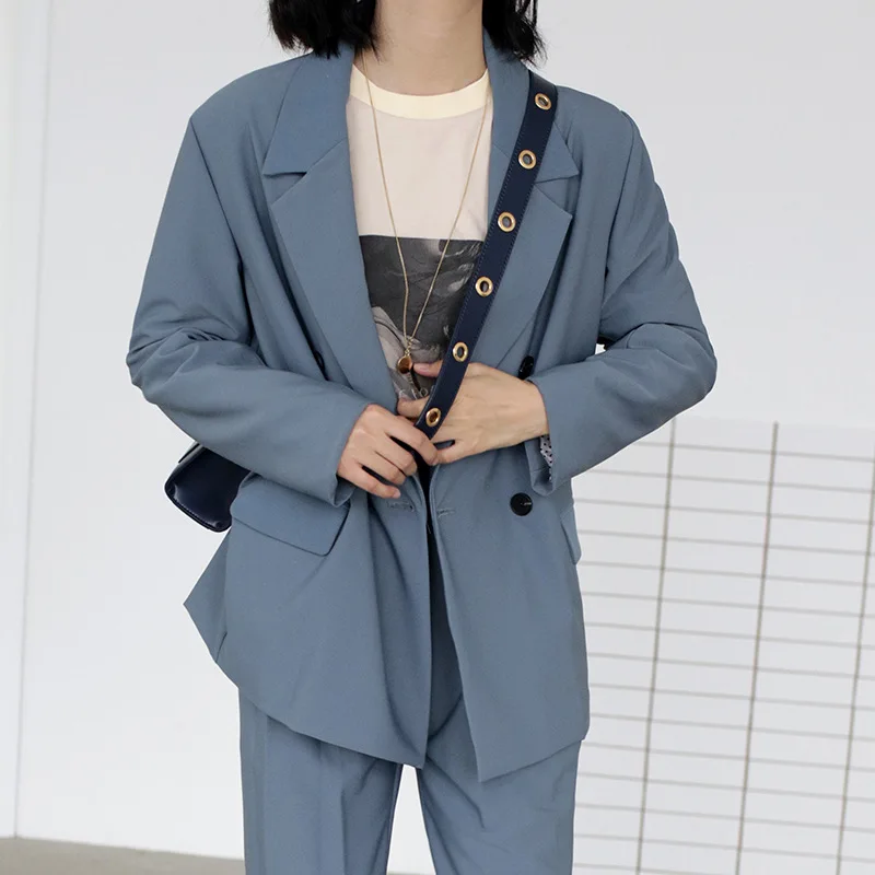 

Wechat Business Special for Autumn And Winter New Style Suit Jacket 2019 Short INS-Style Solid Color Casual Versatile Retro Smal