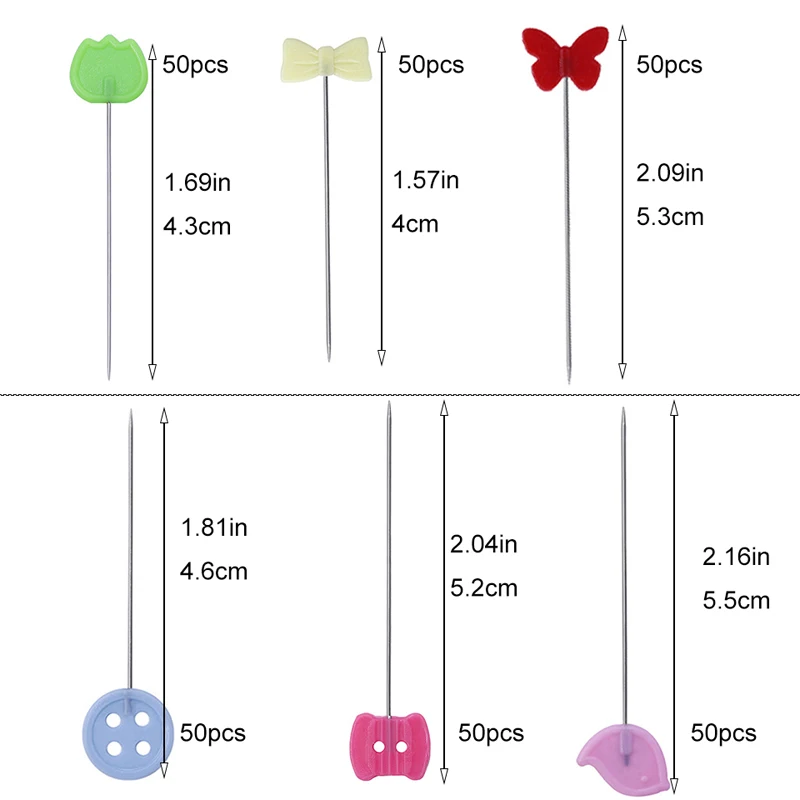 Рисунок 2 - Цветные иглы LMDZ 50 шт./корт. 5 видов