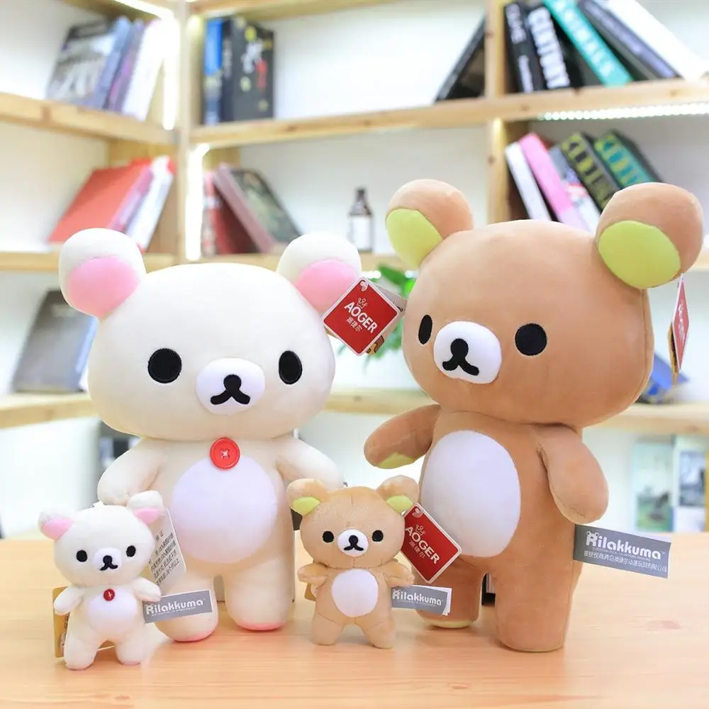 1 шт. 10/28 см высококачественный плюшевый мишка rilakkuma японские ТВ персонажи мягкие