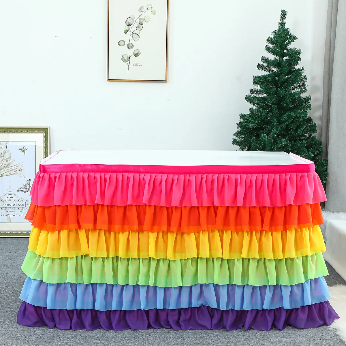 Tulle Fabric Wedding Party Tutu Tulle Table Skirt Cover