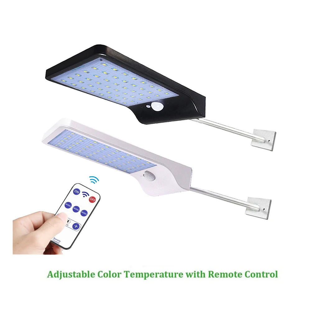 

48/36 LED Solar Bright Wireless Motion Sensor Garden Decoration Solar Light spot Street Path Yard Waterproof Wall w metal pole