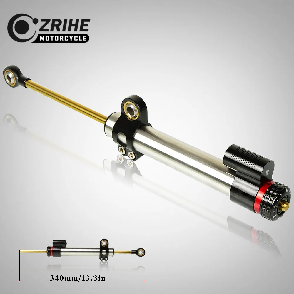 ZRIHE Motorcycle Universal Steering Stabilizer Damper Motorbike