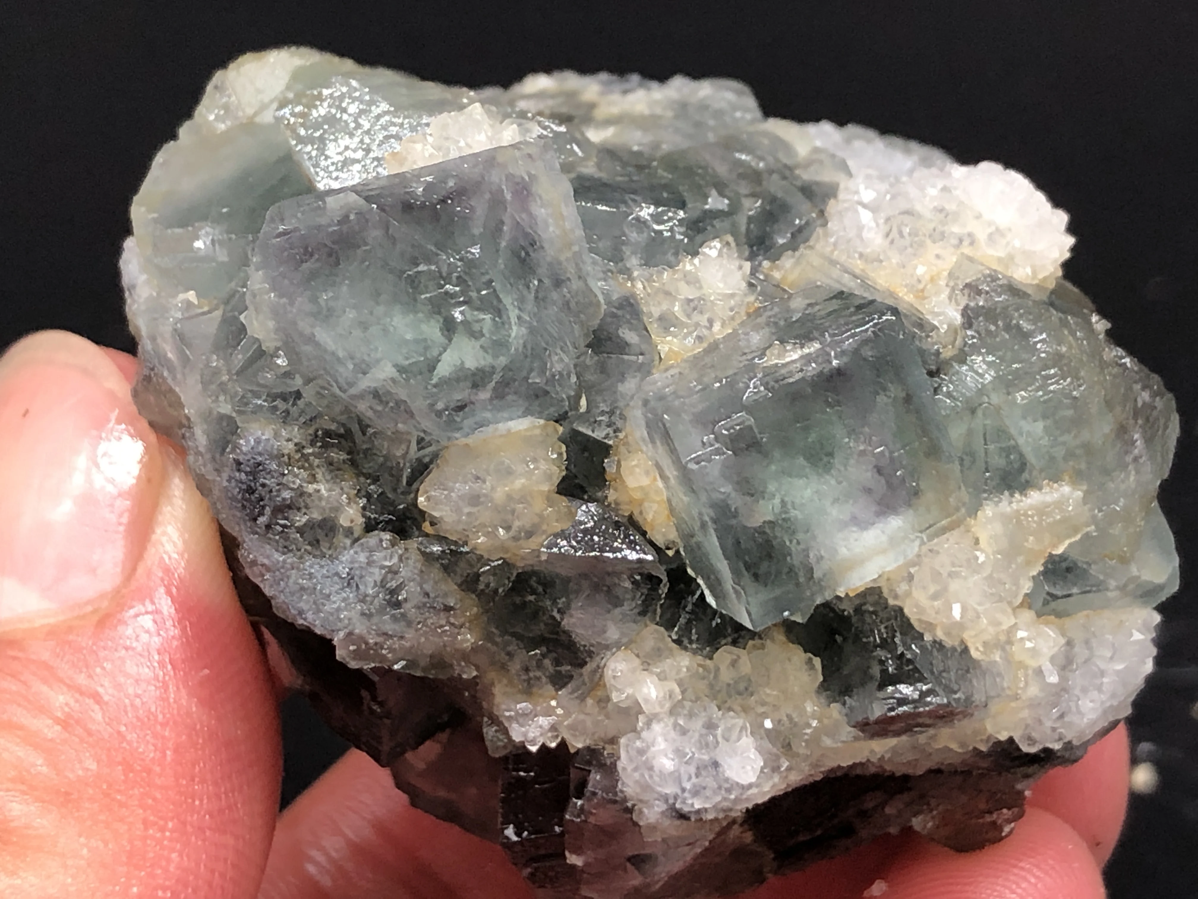 

151.6Natural crystal, blue green fluorite, crystal mineral, crystal specimen