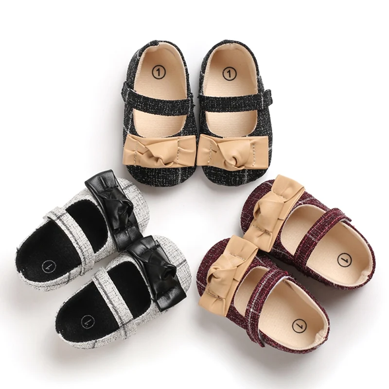 Baby Girl Kids Shoes Infant Baby Girl Shoes Bowknot Design Anti Slip