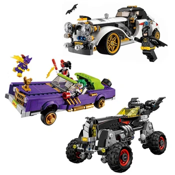 

NEW Lepining Marvel Batman Movie 3Set Joker`s Lowrider Penguin Classic Robbin`s Car Lepining Technic Building Blocks