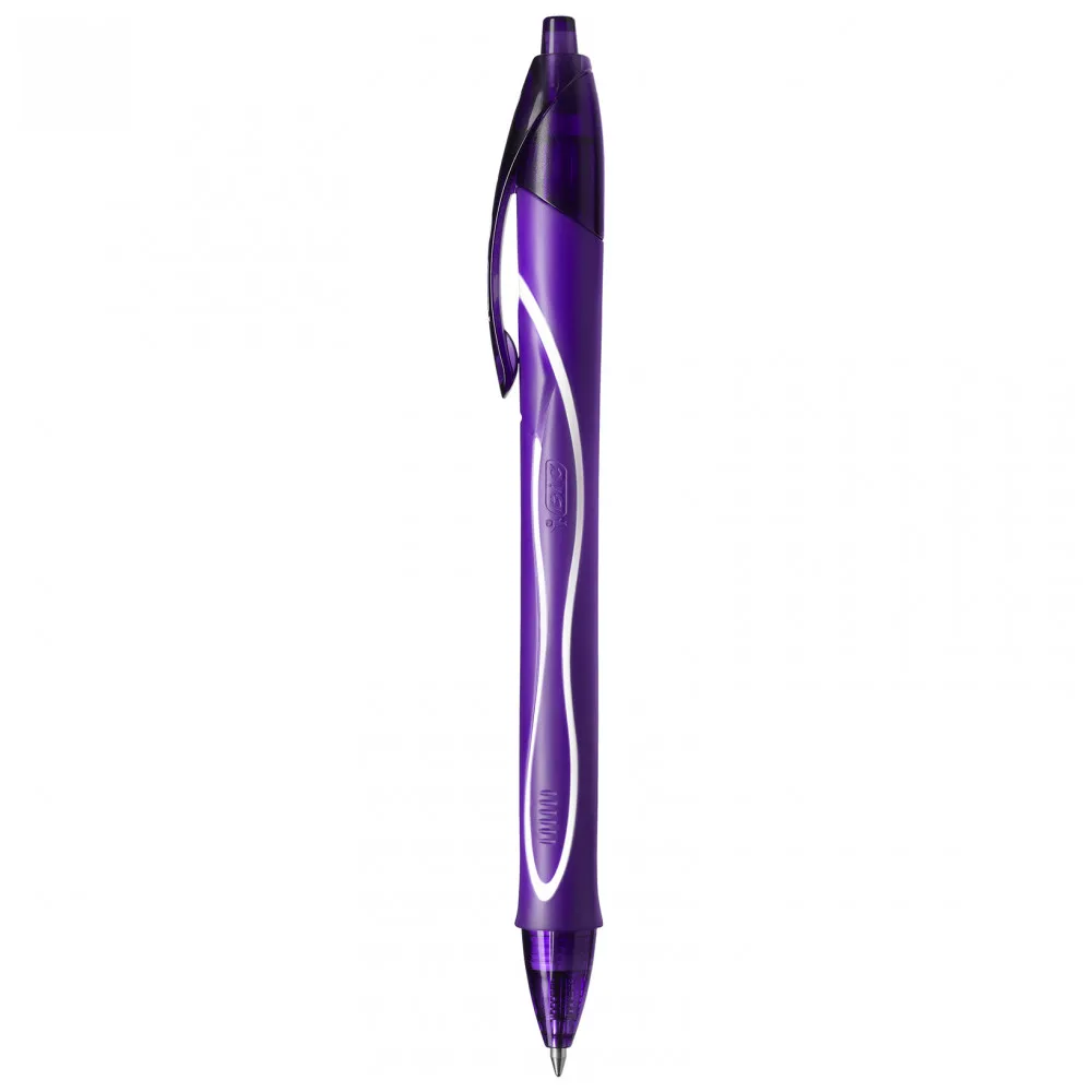 Ручка гелевая BIC Gel-Ocity Quick Dry Коробка x12(зеленый, голубой, розовый, фиолетовый
