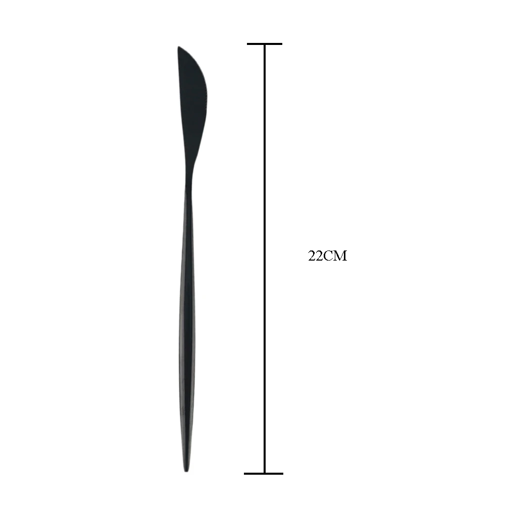black dinner knife