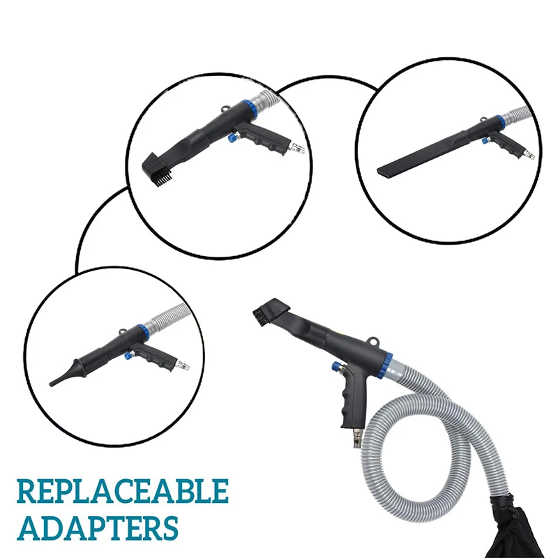 

2 in 1Pneumatic Dust Blowing Gun Set Blow/Vacuum Gun for Cleaning Dust 1/4 in 3L