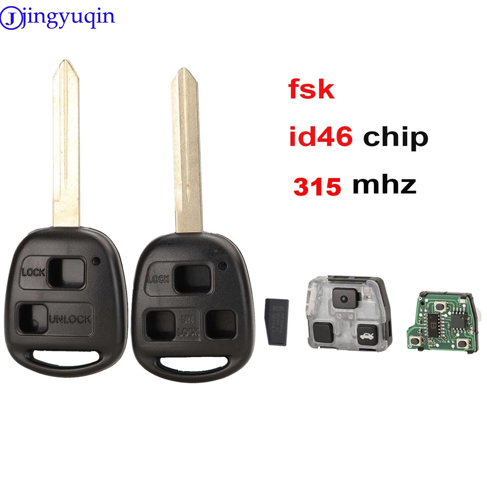 Пульт дистанционного управления jingyuqin 315 МГц для Toyota RAV4 Prado Tarago Kluger Avensis For Lexus RX330