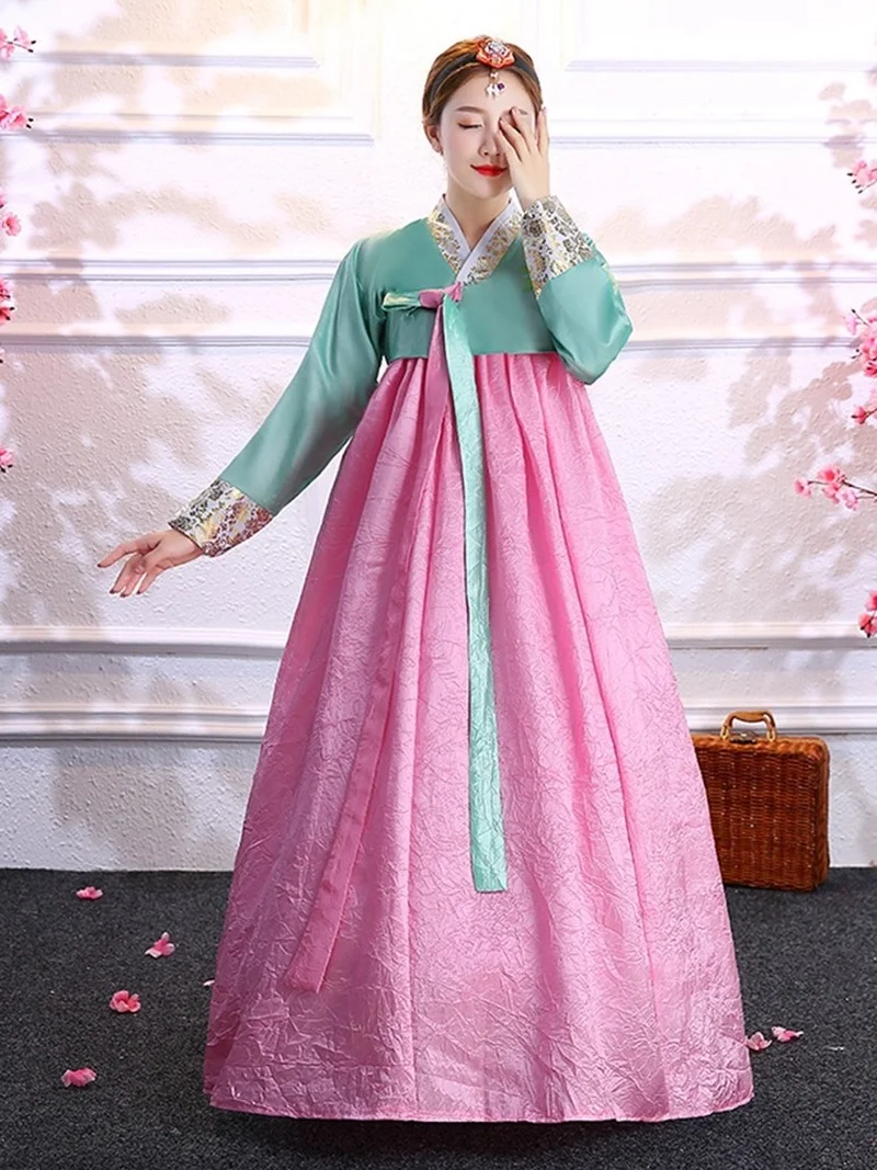 Abito Tradizionale Da Sposa Palazzo Coreano Dae Jang Geum Migliorato Costume Antico Hanbok Gonna Lunga Da Donna Danza Ballerina Coreana