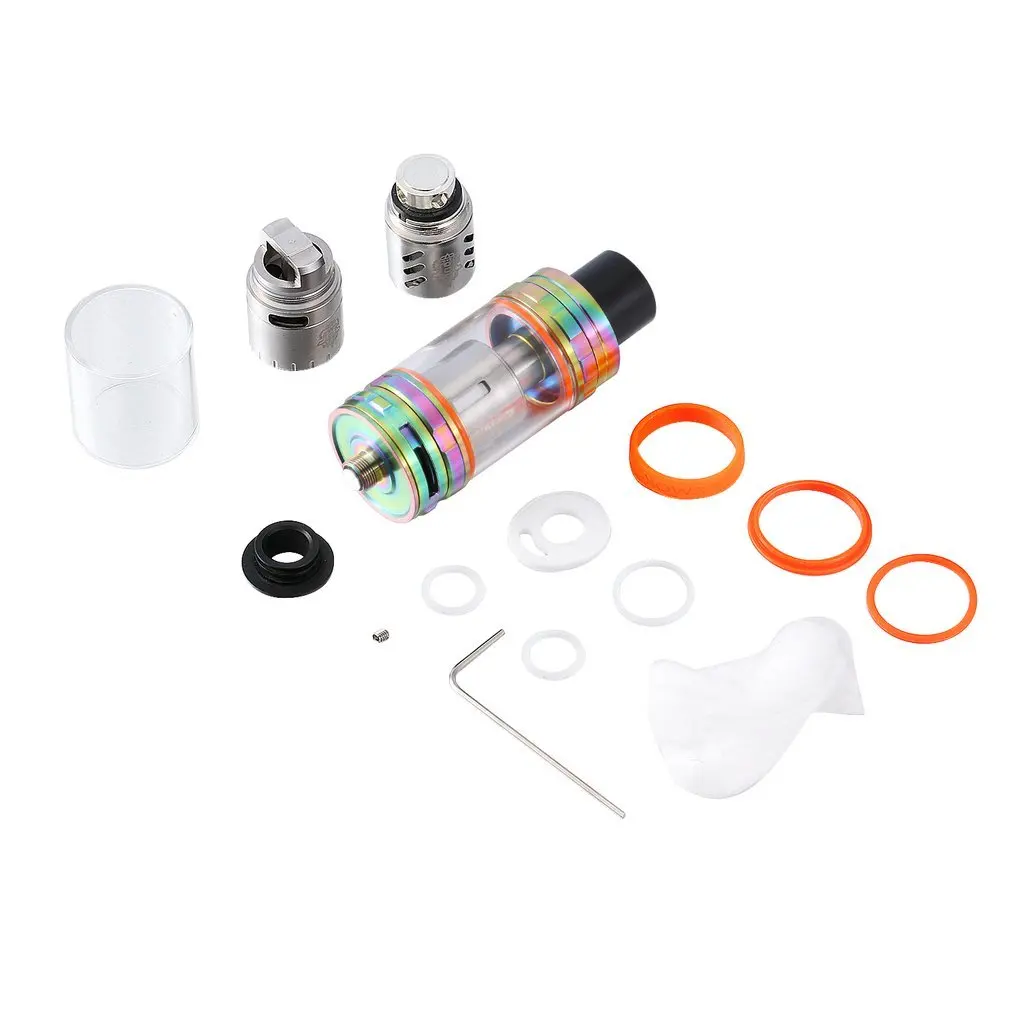 

Portable Electronic Cigarette TFV8 Cloud Beast Tank Atomizer Top Filling System 6ML Tank with Sub Coil Heads Kit