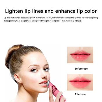 

Eye Lip Massage Instrument Pink / White Ultrasonic Facial Rejuvenation Mini Heating Beauty Introduction Instrument Tool