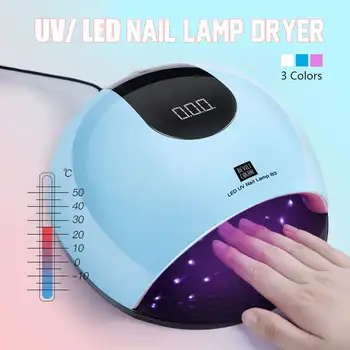 

80W Professional Nail Dryer LED UV Lamp Smart Gel Polish Lamp Nail Dryer Non-harmful Fast Dry High-power Nail Art Machine