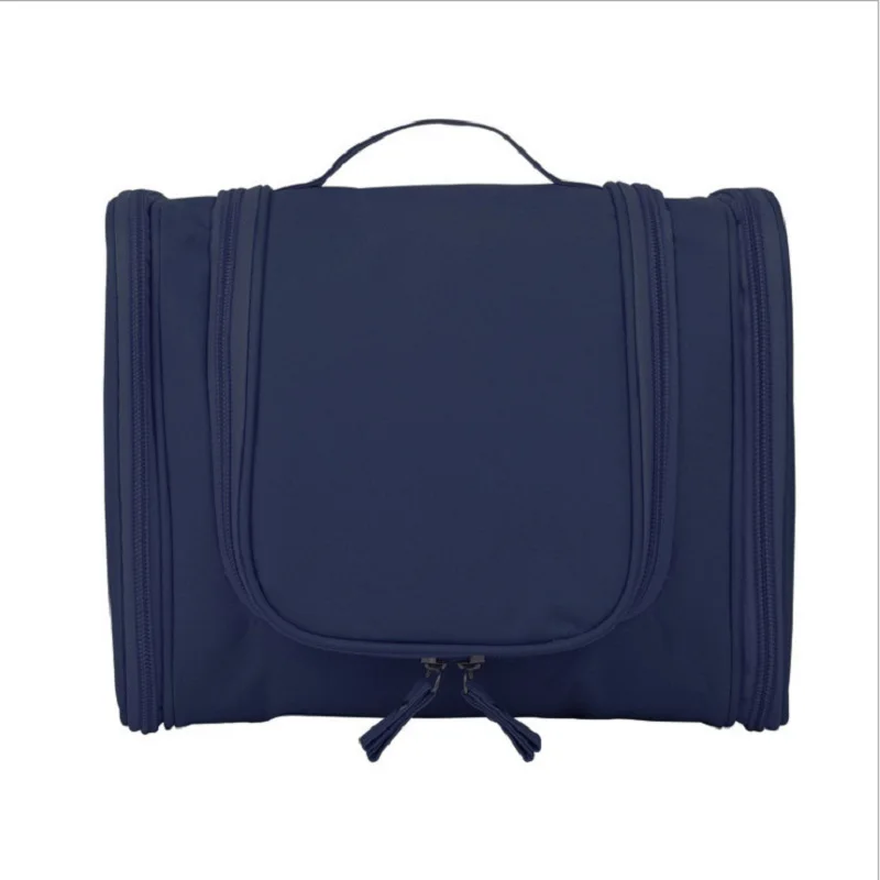 Navy blue Дорожная сумка для мытья косметическая коробка для хранения чехол для портбалы органайзер для макияжа многофункциональная косметичка водонепроницаемая сумка - Цвет: Navy blue
