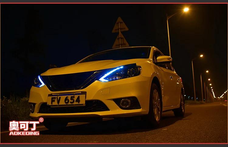 Автомобильный Стайлинг фара чехол для Nissan Sylphy фары- Sentra X-Trail светодиодный задний фонарь светодиодный DRL H7 D2H Hid Ангел глаз Bi Xenon