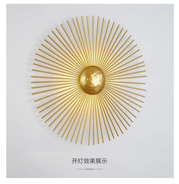 designer wall lights Gold Luxury Wall Lamp Background Home Indoor Living Room Bedroom Creative Fashion Lighting Modern Glass Ball Lights LED plug in wall sconce