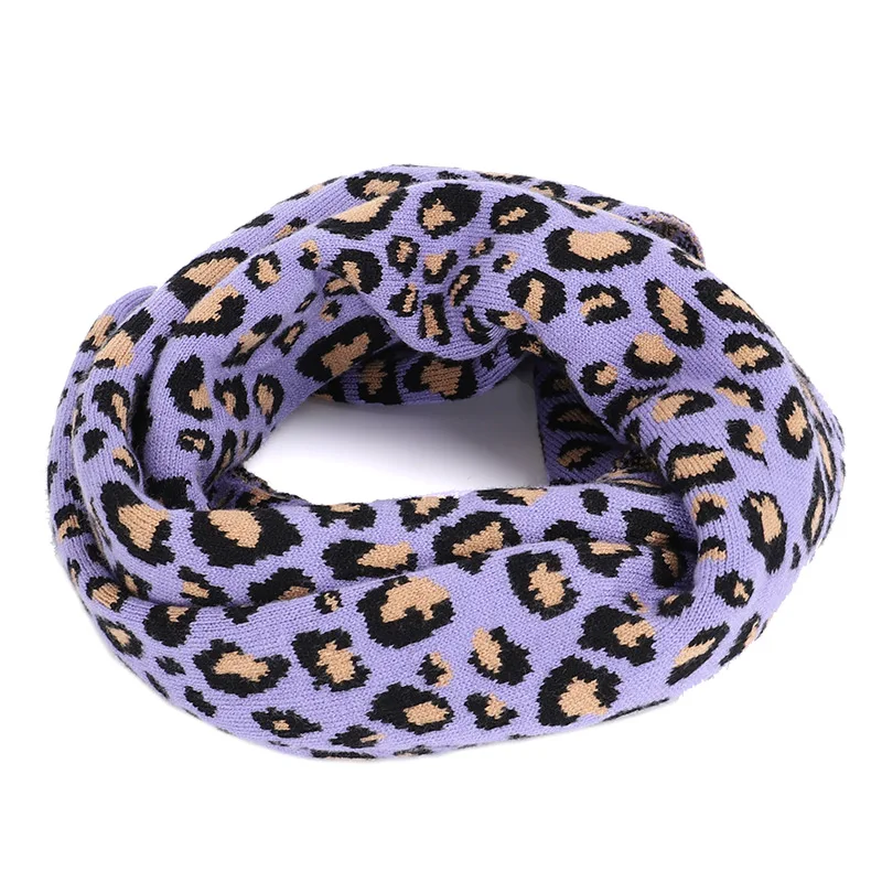 Енота мех Женская шляпа шарф из двух частей леопард зима теплый мягкий головной убор модная Уличная Повседневная маска фасоль Хеджирование Кепка - Цвет: Light purple-3