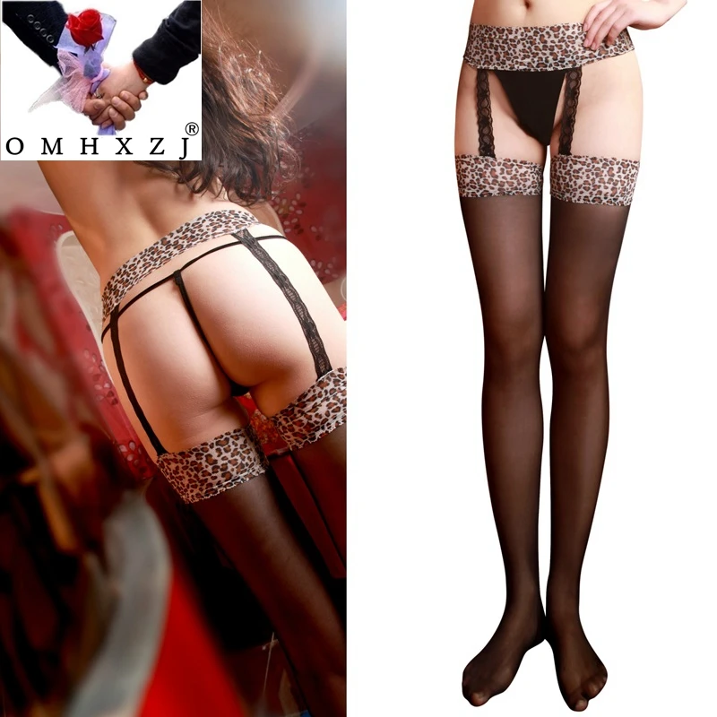 OMHXZJ оптовая продажа сексуальное женское белье кружевные высокие сетчатые чулки