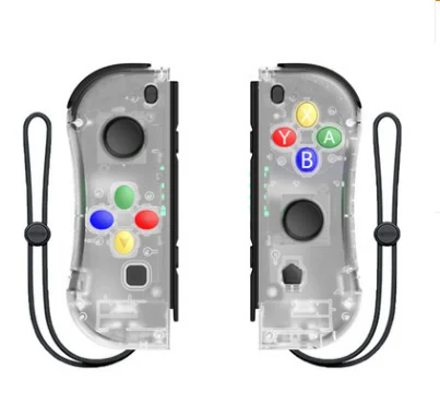 transparent ДЛЯ NS Joy-Con(L/R) Беспроводные bluetooth-игровые контроллеры, красный синий джойстик для геймпада, джойстик для Nintendo Switch Console - Цвет: transparent