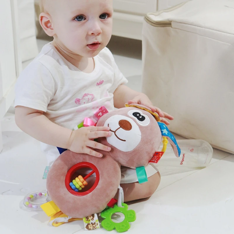 Finest  Baby Toys Mobile Plush Cartoon Bed Rattles Bell Toy Baby Crib Stroller Hanging Teethers Toys for ba