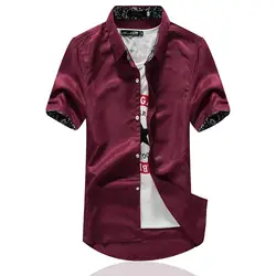 2019 весна и новые летние Стиль EBay AliExpress Amazon с модным принтом большой Размеры Мужская рубашка с коротким рукавом, оптовая продажа