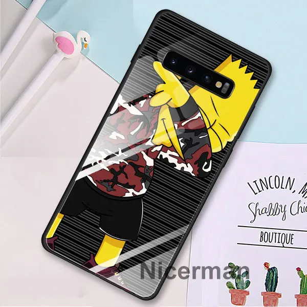 Чехол Homer J. Simpson из закаленного стекла для samsung Galaxy S10 S8 S9 Plus S10e Note 9 10 Plus A50 A30 - Цвет: 08