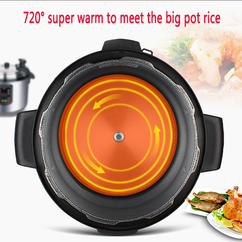 25L Commercial Electric Pressure Cooker Large Capacity Mechanical Double  Tube Extra Large 17L/21L/25L High Pressure Rice Cooker - AliExpress