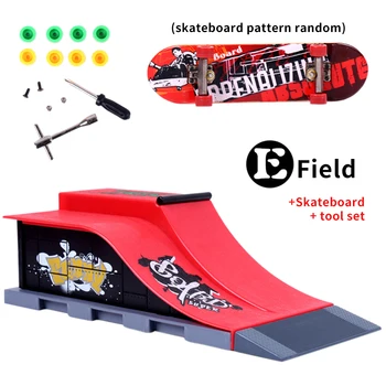 

Playing With Ramp Gift ABS Training Games Track Removable Kids Toy Scene Combination Mini Deck Finger Skateboard Set Park Site
