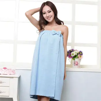 

ANCRV Microfiber Fabric Bath Towel With Cute Bowknot Absorbent Large High Bath Sport For Adults Spa Bathroom Terry Towels Z9M7