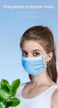 

10pcs/20pcs/50pc Disposable Mask 3 Layer Face Mask Anti-dust Breathable Mouth Mask Non Woven Ear loop Protective test koronawiru