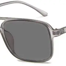 MINCL фотохромные очки для чтения Женские винтажные Квадратные двойные лучевые прозрачные серые очки для дальнозоркости UV400 с коробкой NX