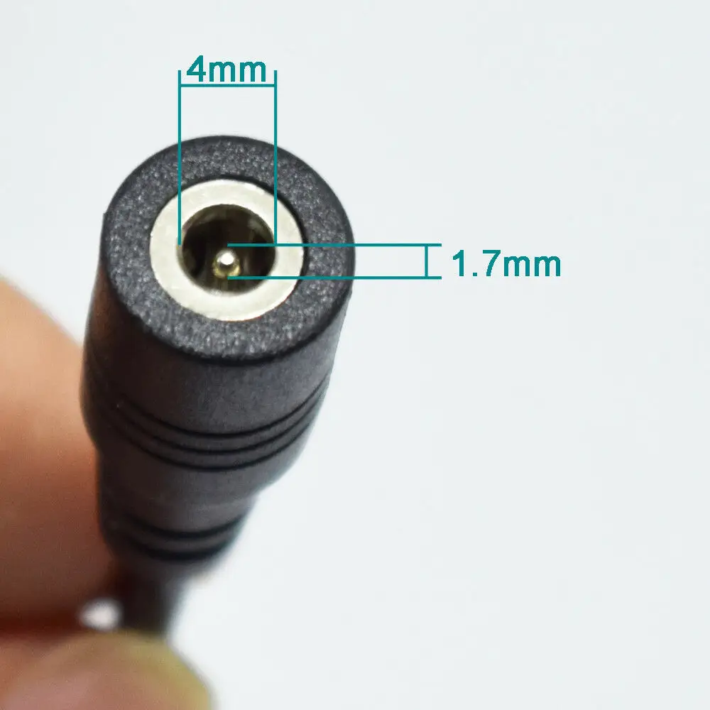 1개 16cm DC 전원 공급 장치 암 4.0 x 1.7mm - 미니 USB 5핀 수 어댑터 케이블