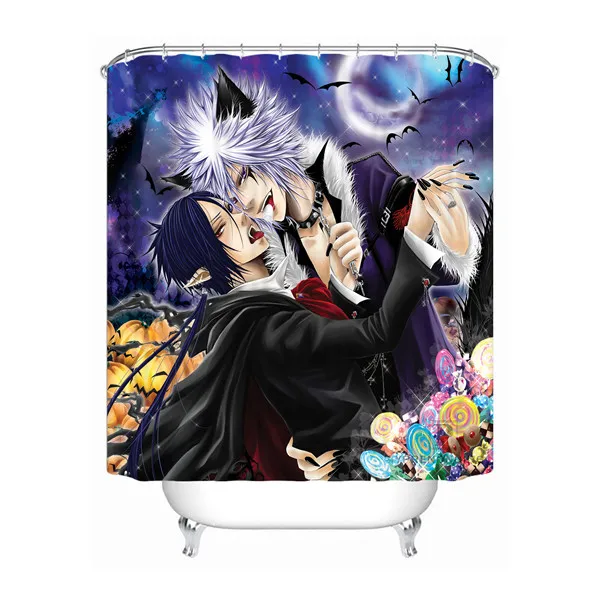 Shower Curtain Пользовательские собаки рыцарь, вампир Водонепроницаемый Ванная комната приемлемая занавеска из полиэстеровой ткани занавеска для ванной#180318-10 - Цвет: Shower Curtain