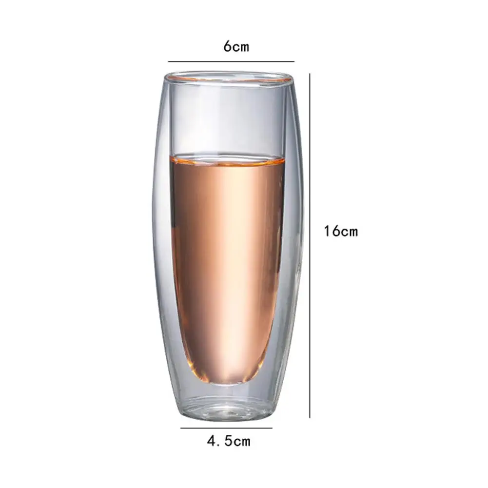double-layer glass cup high temperature drinking glasses for tea