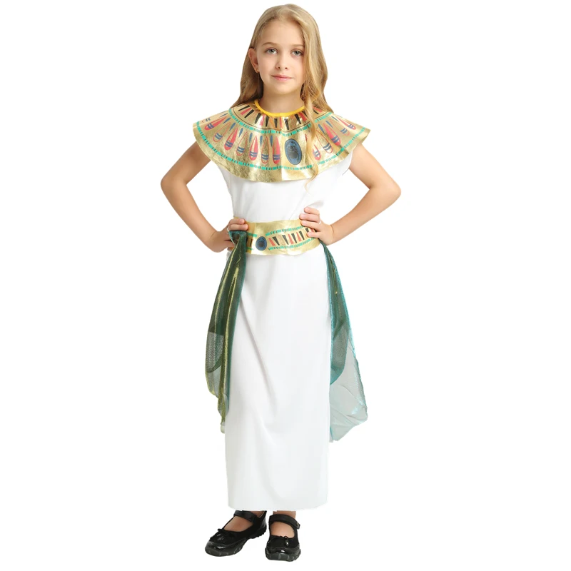 Детский костюм на хеллоуин для маленьких детей фараона queen Египетский костюм Клеопатра пижамы для мальчиков и девочек, детская одежда для сна, Древнего Египта Необычные платья для косплея
