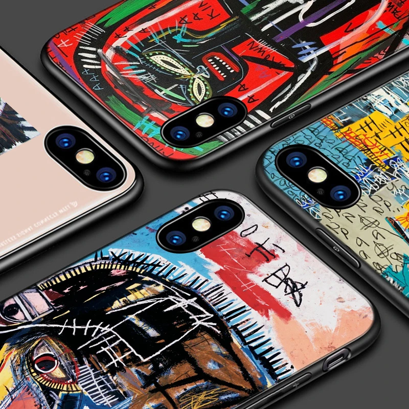Jean Michel Basquiat Art Graffiti Phone Case For Apple iPhone 13 12 11