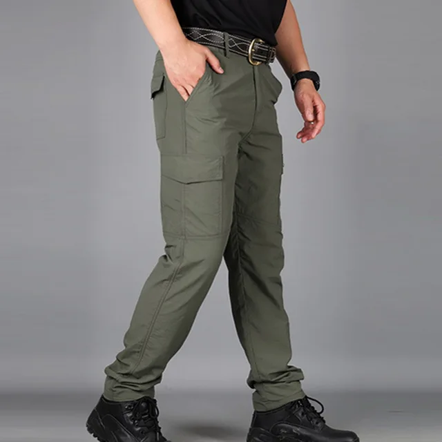 $US $10.50  Pants Men Summer Casual Army Military Style Mens Cargo Pants Waterproof Quick Dry Trousers Male Bot