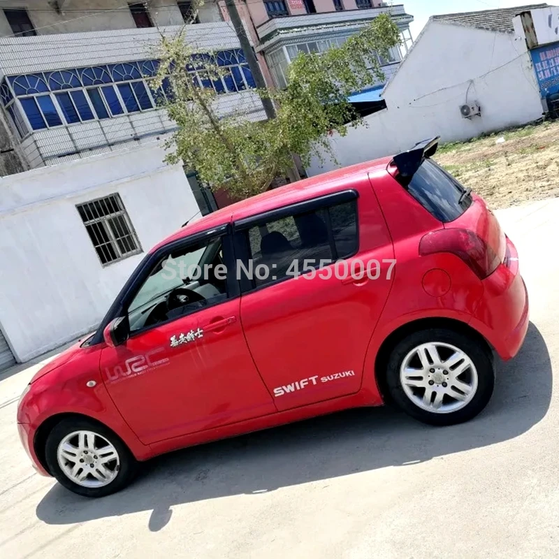 Для swiфт спойлер Высокое качество ABS Материал заднего крыла для Suzuki Swift спойлер 2007 2008 2009 2010 2011 2012 2013