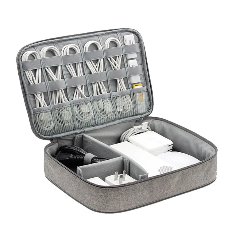

USB Flash Drives Case Organizer Bag Digital Storage Pouch Data Cable Organizer Portable Travel Kit Case Pouch Power Bank Holder