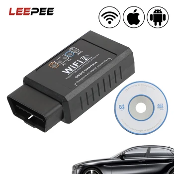 

For iOS & Android ELM327 WIFI Car Detector Check Engine Light Diagnostic Tool OBD2 Automotive Diagnostic Scanner OBDII Scan Tool