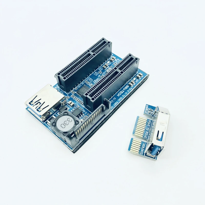 QINDIAN добавить на карту PCI Express Разъем PCI-E Riser PCIE X1 к X4 Riser PCI E Riser Card SATA мощность 30 см PCI E удлинитель