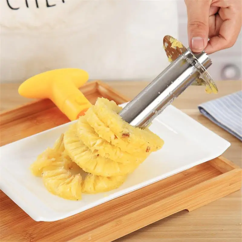

Portable Stainless Steel Pineapple Peeler Cutter Slicer Kitchen Tool Accessories Mixer