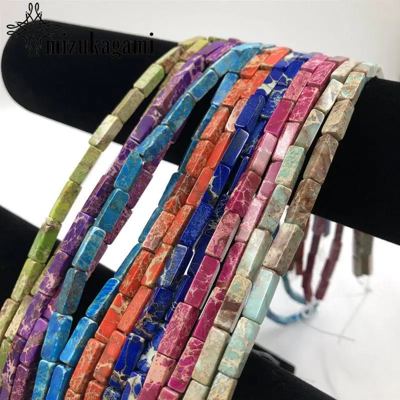 

Natural Turquoise Stone Loose Beads Cuboid Tube Beads 4*13mm 28pcs/lot For DIY Fashion Jewelry Making Bracelet Accessories